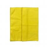 Warp Knitted Microfiber Cleaning Fabric Yellow 40x40 Piped Polyester Polyamide