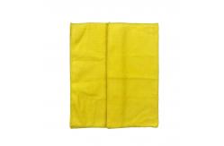 China Warp Knitted Microfiber Cleaning Fabric Yellow 40x40 Piped Polyester Polyamide supplier