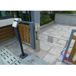 RFID / IR Sensor Cylinder pedestrian barrier gate For Residential Community for sale