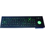 Black color illuminated Backlit USB Keyboard with mechanical trackball CE , FCC , ROHS for sale