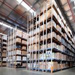 Industrial Double Deep Pallet Rack Customized Metal Racks For Warehouse Storage