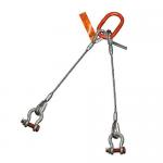 38mm Double Leg Wire Rope Sling With Flemish Eye Sleeve And Thimble for sale