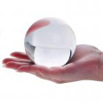 Transparent Clear Acrylic Contact Juggling Ball 70mm 75mm Color Customized for sale