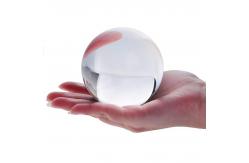 China Decorative Transparent Resin Ball  , Clear Crystal Ball 100mm supplier