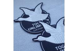 China 3D Logo Iron On TPU Custom Jean Jacket Patches Heat Transfer Patch supplier