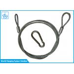 Galvanized Steel Wire Rope Cable With Loops For Stage Spotlight With Stand for sale