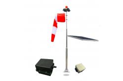 China ICAO Heliport Red Outside Flood Lights Wind Direction Indicator Customized Windsock supplier