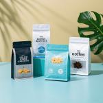 Flat Bottom Coffee Pouch | Stand-Up Composite Packaging with Zipper & Degassing Valve | Customizable for Beans/Grinds  for sale