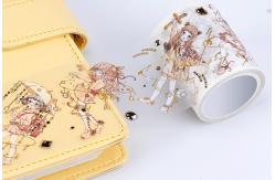 China Cuttable PET Paper Masking Tape For Notebook supplier
