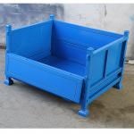 Foldable 1200mm Length Zinc Plated Q235 Steel Pallet Boxes for sale