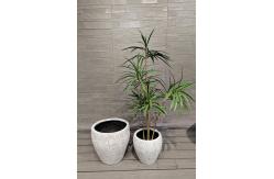 China Customized Fiber Clay Planter Modern And Weather-Resistant For Gardens supplier