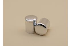 China 16.5mm Diameter Silver Aluminum Perfume Bottle Caps With Durable PP Inner supplier