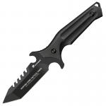 OEM Carbon Steel Machete Polished Blade Headhunting Survival Knife Black for sale
