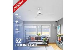 China White ABS Blades No Light DC Motor Ceiling Fan With Remote Control supplier