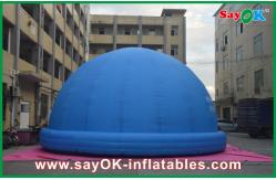 China Blue Inflatable Planetarium Astronomy Teaching Tent 3.2M For 360-degree Watching supplier