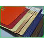 Single Faced Wave Flute Colour Corrugated Paper Cardboard Sheet For Gift Carton for sale
