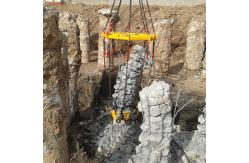 China High Quality Round Pile Head Hydraulic Pile Breaker Installed On Excavator supplier