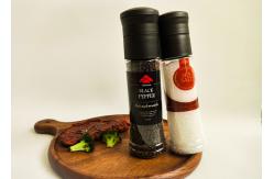 China High Capacity Easy To Use Plastic Spice Grinder Clear Salt And Pepper Grinders supplier