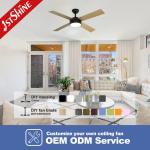 52 Inches Indoor Ceiling Fan With Light DC Motor Amart Control