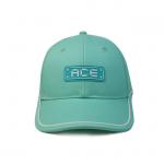 Rubber patch Logo 100%  cotton Custom 6 Panel Baseball Hat Sports Running Cap For Cycling for sale