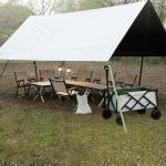 Camping Square Patio Sun Sail Shade Square Canopy 20 Pounds 10x10 Feet for sale