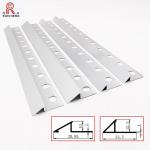 Silver Triangle Aluminum Tile Trim 3m Length Corrosion Resistance for sale