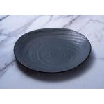 SGS Irregular Dark Night Porcelain Dessert Plates for sale