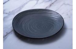 China SGS Irregular Dark Night Porcelain Dessert Plates supplier