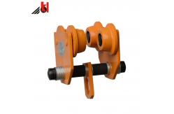 China Industrial Manual Push Geared I Beam Trolley For Lifting Chain Block supplier