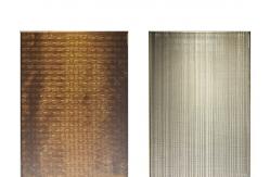 China Bronze Copper Wire Mesh Art Laminated Glass shower Screen supplier
