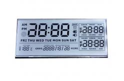 China Custom Monochrome Gray FSTN 7 Segment Lcd Display With White LED Backlight supplier