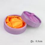 Eco Friendly Luxury Jewelry Box Packaging / Earring Round Cylinder Gift Box for sale