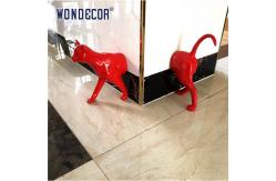 China Geometric Cat Stainless Steel Modern Sculpture Passing Through Wall supplier