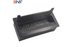 China Flip Up Desktop Electrical Sockets Lid Buffer Design For Office Room supplier