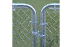 China Residential Safety Galvanized Chain Link Fence Gate Single Arm With Barbed Wire supplier