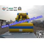Kids Minions Inflatable Bouncy Slide / Inflatable Slide For Amusement Park