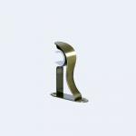 Single Metal Curtain Rod Brackets 25mm Curtain Pole Brass Pineapple Rod Brackets for sale