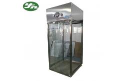 China Toughened Glass Walls Laminar Air Flow System , Raw Material Sampling Booth 0.8KW supplier