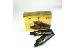 China 10g Raw Honey Liquid Packaging Bag Sachet With Gold Foil Display Box supplier