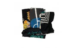 China Disposable Deep Color T Shirt Mixed Cotton Rags supplier