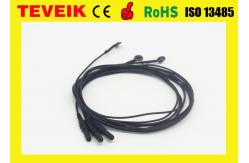 China Flexible soft EEG electrode cable with silver chloride plated copper ,emg electrodes supplier