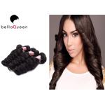 Unprocessed Double Drawn Mongolian Hair Extensions , Loose Wave Hair Extension for sale