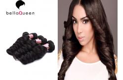 China Unprocessed Double Drawn Mongolian Hair Extensions , Loose Wave Hair Extension supplier