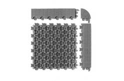China 20CM Square Interlocking PVC Mats Puzzle Piece Interlocking Door Mats supplier