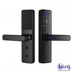CE RoHS Biometric Fingerprint Door Lock Works With Password IC Card Key Smart APP for sale