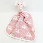 ODM OEM Elephant Baby Sleep Comforter Cotton Soft Animal Baby Comforter Toy for sale