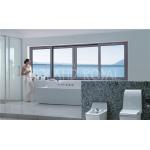 Double Glazed PVDF Coated 6063-T5 Aluminum Horizontal Sliding Windows Waterproof for sale