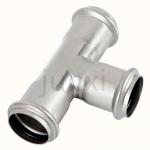 High quality Compression fitting Stainless steel TEE pipe fittings ss316 for sale
