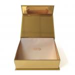 Custom Printed Magnetic Gift Box Branded Product Box Metalic Golden Paper for sale