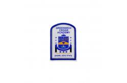 China School Applique Woven Patch Badges , Sew On Embroidered Patches OEM supplier